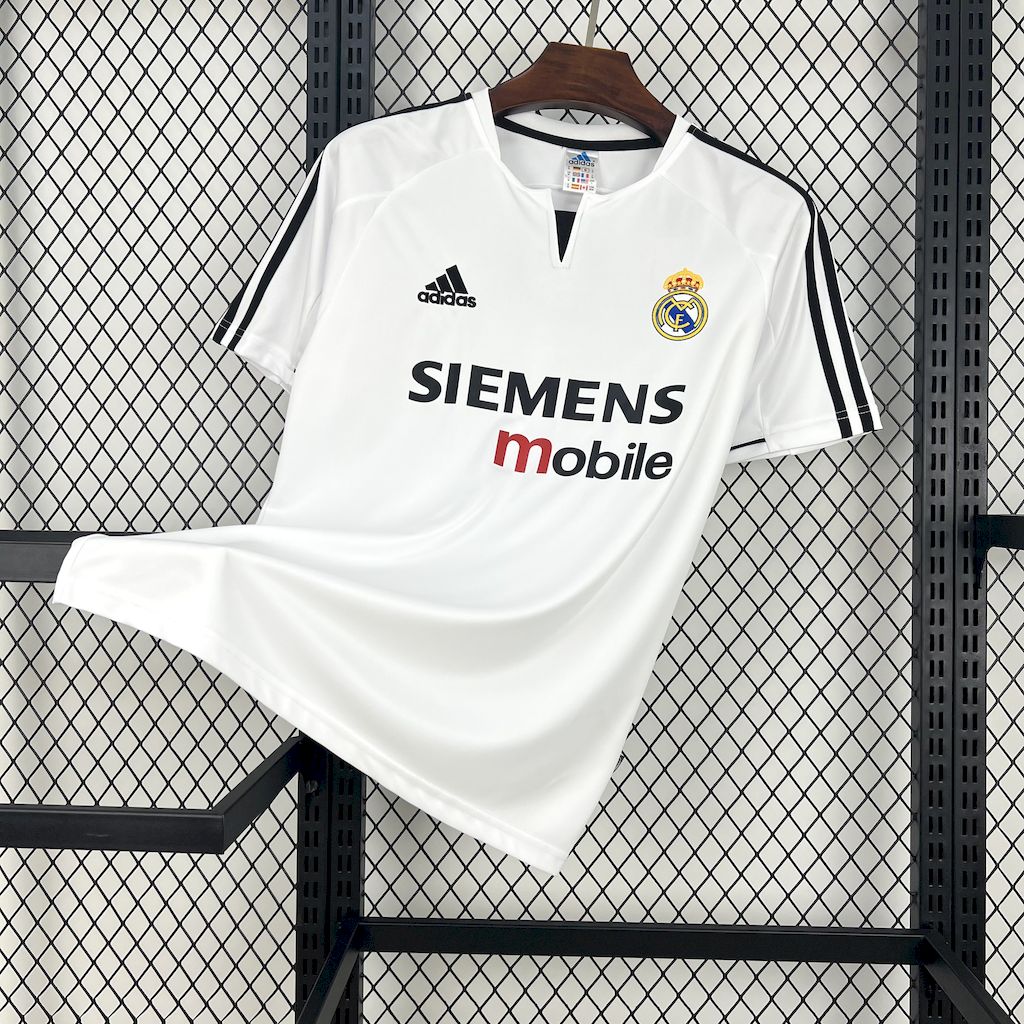 JerseysGala.com | Retro Real Madrid 2003-04 Home Jersey -Customize Name, Number and Patch | Worldwide Shipping