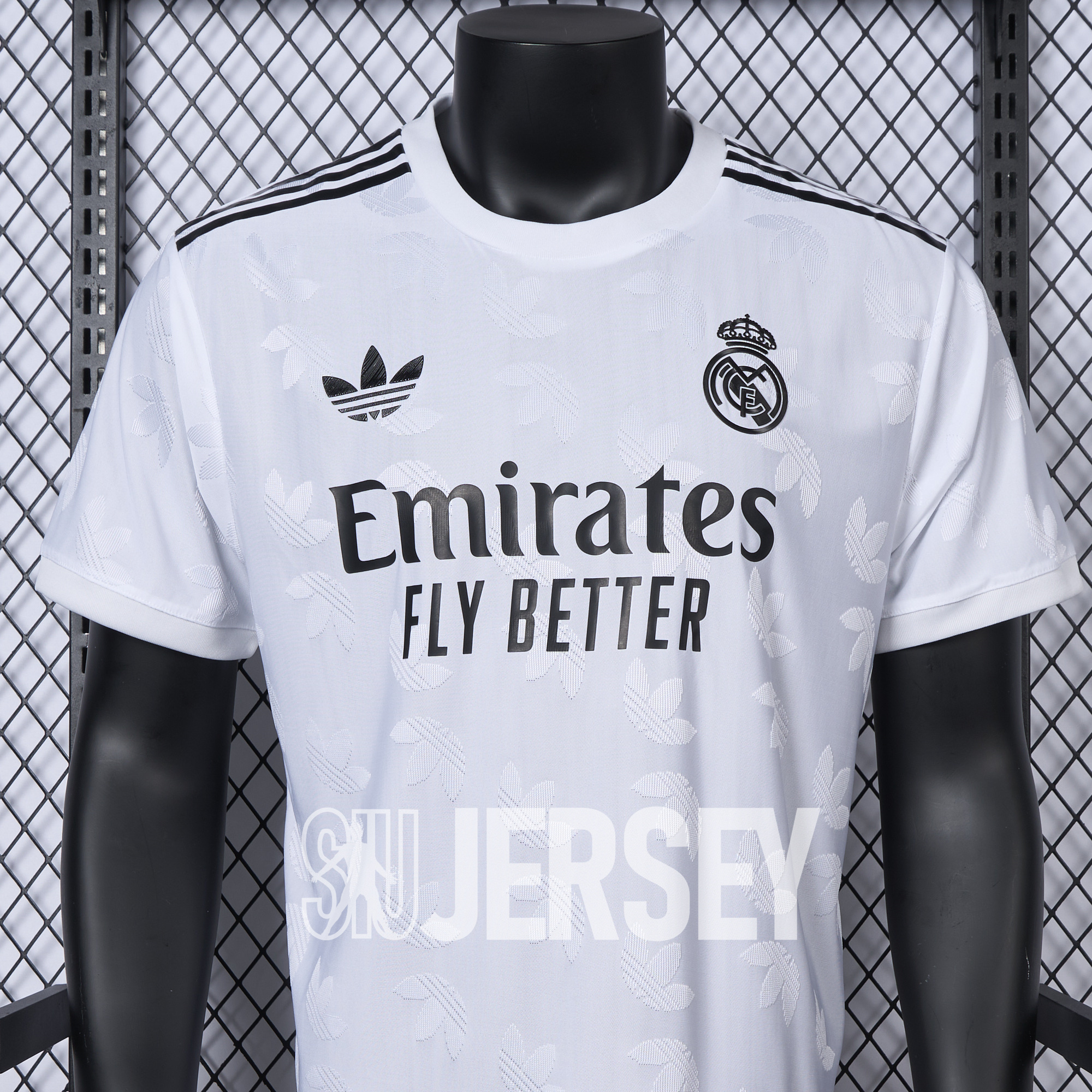 SIUjerseys-Real Madrid 24-25 Trefoil White Jersey - Player Version