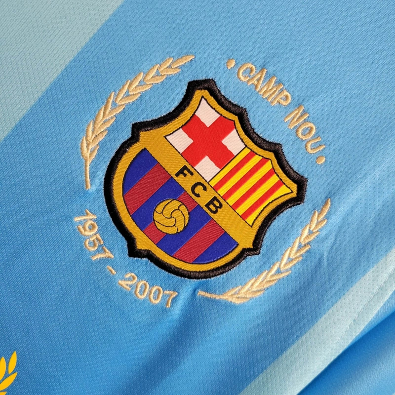 JerseysGala.com | Retro Barcelona 07-08 Away Stadium Jersey -Customize Name, Number and Patch | Worldwide Shipping