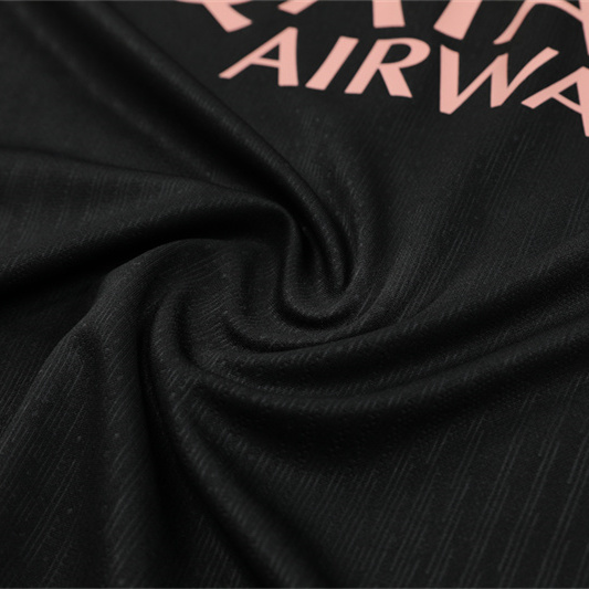 SIUjerseys-Paris Saint-Germain PSG X JD 24-25 Long Sleeve Training Set - Player Version - Black and Pink