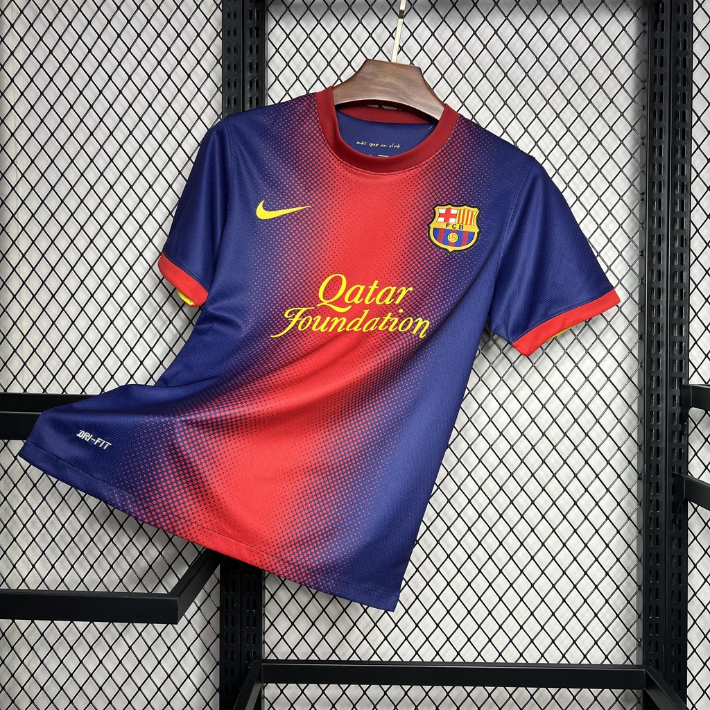 ManixJersey.com | Retro Barcelona 12-13 Home Stadium Jersey -Customize Name, Number and Patch | Worldwide Shipping