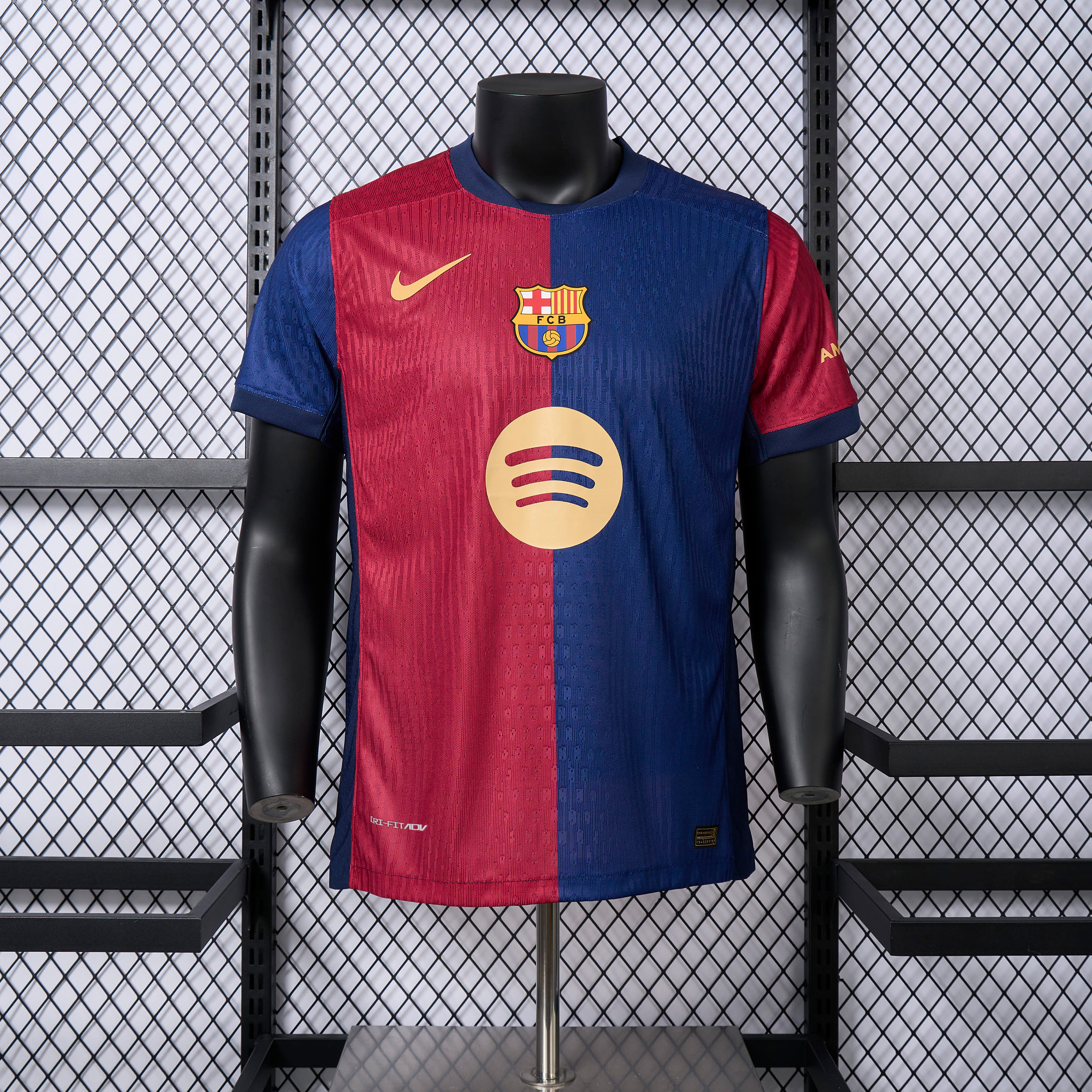 JerseysGala.com | Barcelona 24-25 Home Stadium Jersey with Big Logo - Player Version -Customize Name, Number and Patch | Worldwide Shipping