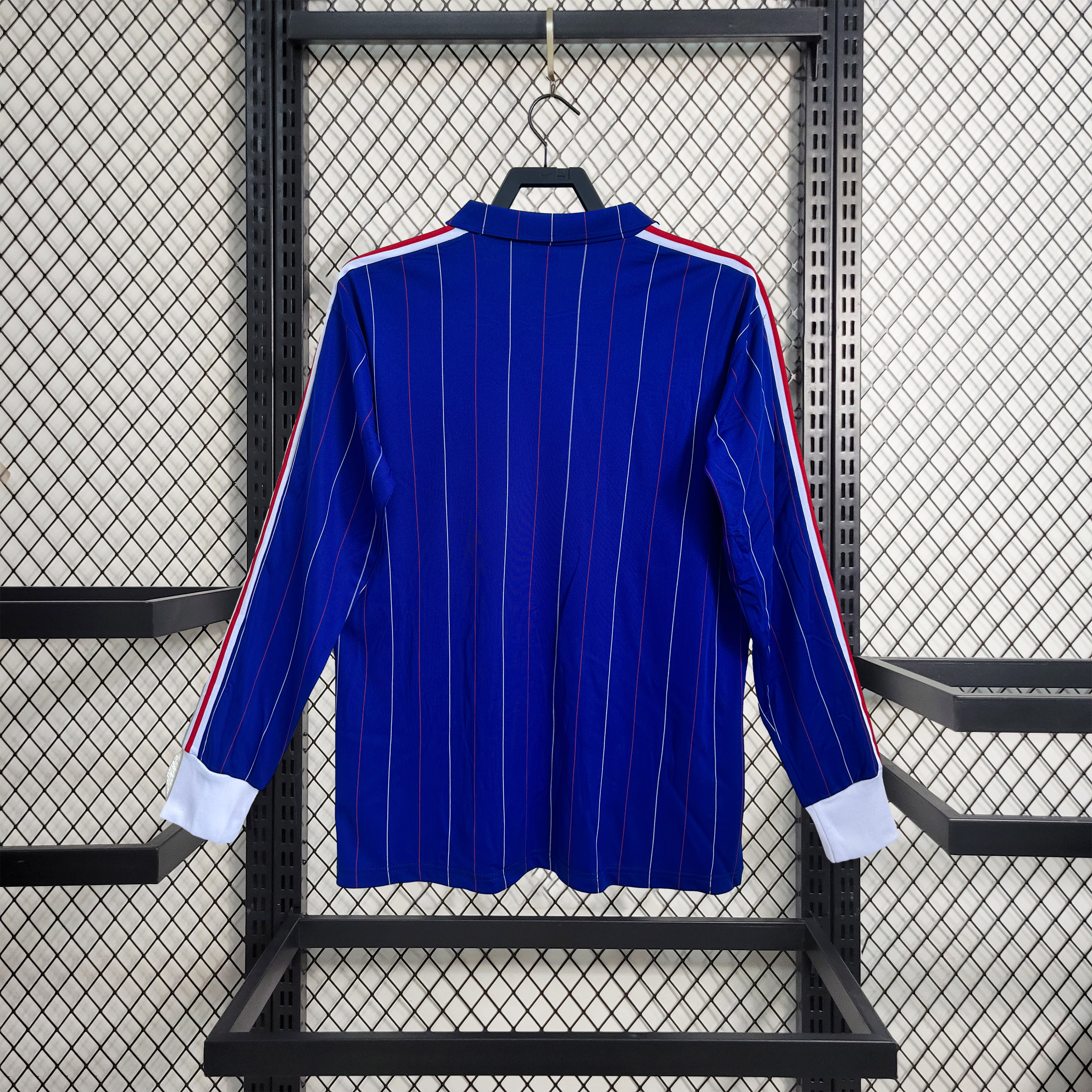 ManixJersey.com | Retro France 1980-82 Home Long Sleeve Jersey -Customize Name, Number and Patch | Worldwide Shipping