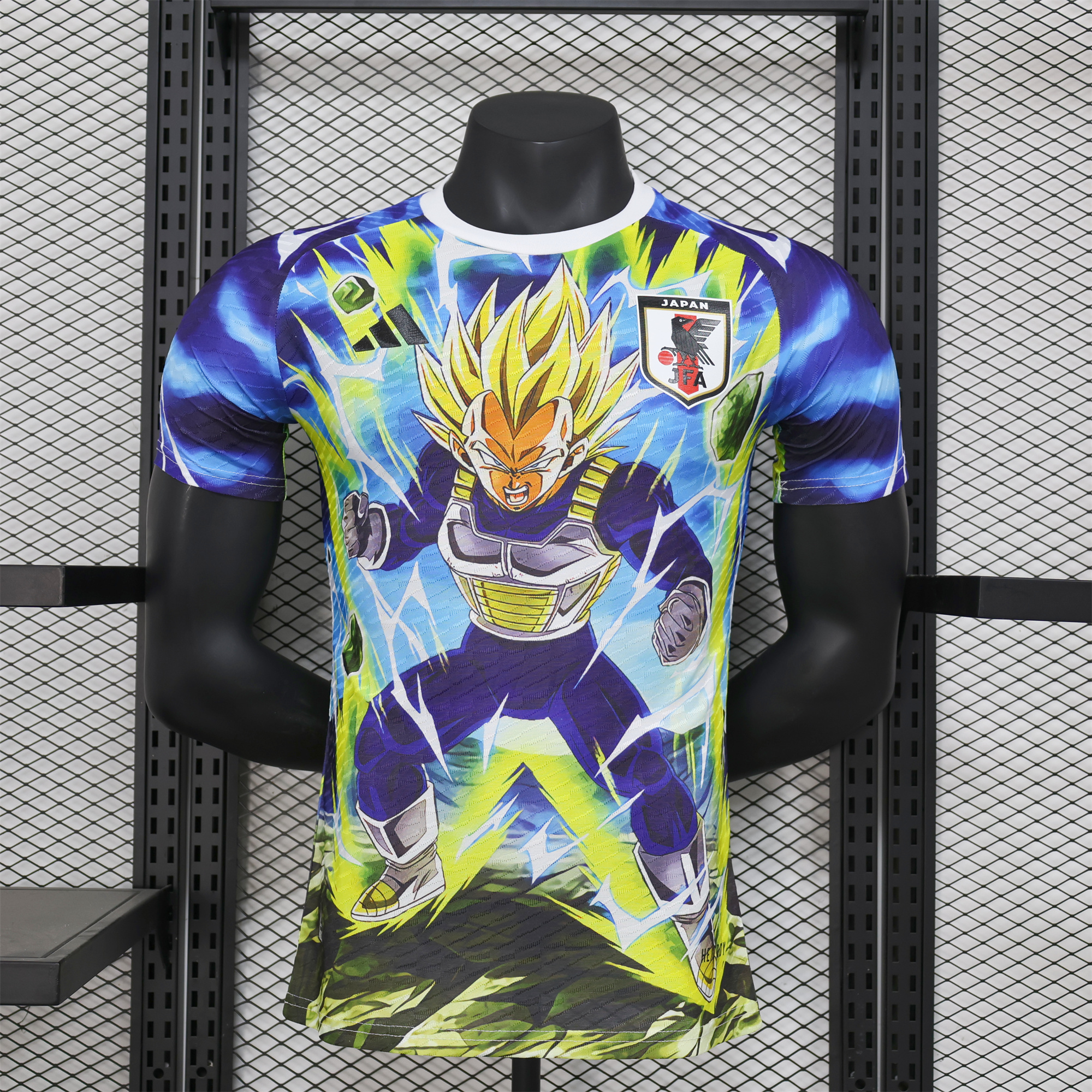 ManixJersey.com | Japan 2024 Super Saiyan Bejīta Special Edition Jersey - Player Version -Customize Name, Number and Patch | Worldwide Shipping