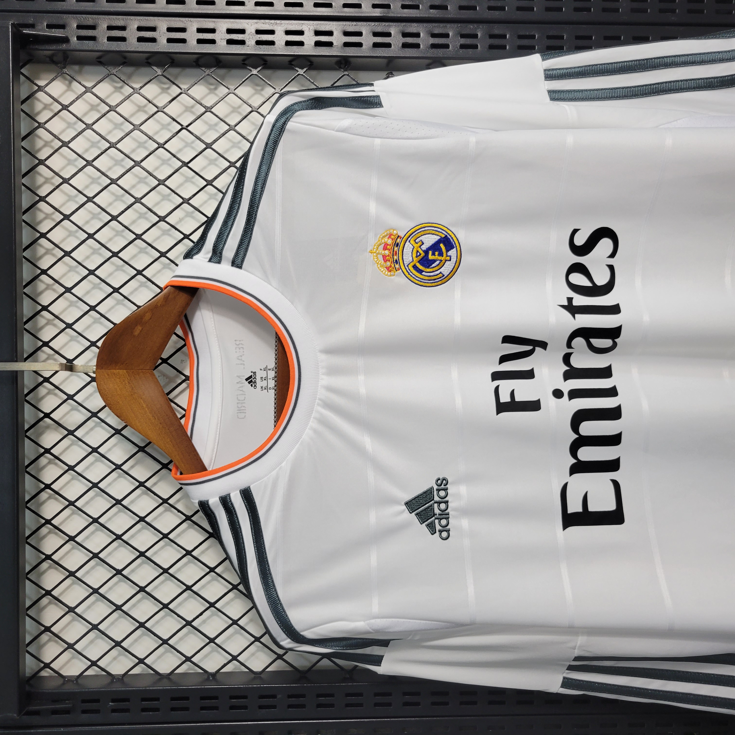 JerseysGala.com | Retro Real Madrid 13-14 Home Stadium Long Sleeve Jersey -Customize Name, Number and Patch | Worldwide Shipping