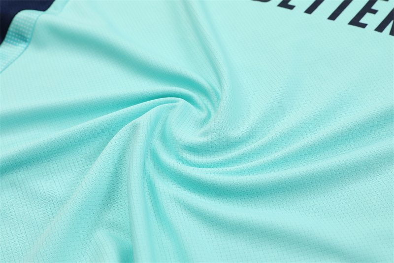 ManixJersey.com | Arsenal 24-25 Short-Sleeve Training Kids Kit - Lake Blue -Customize Name, Number and Patch | Worldwide Shipping