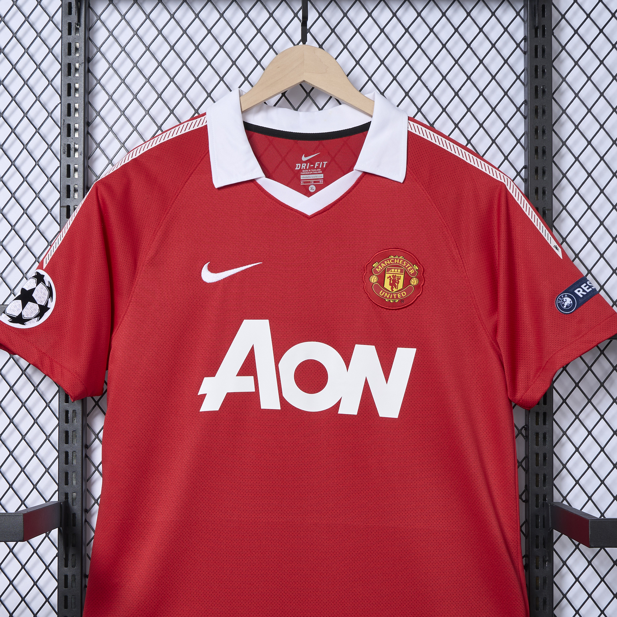 Higojerseys-Retro Manchester United 10-11 Home Stadium Jersey