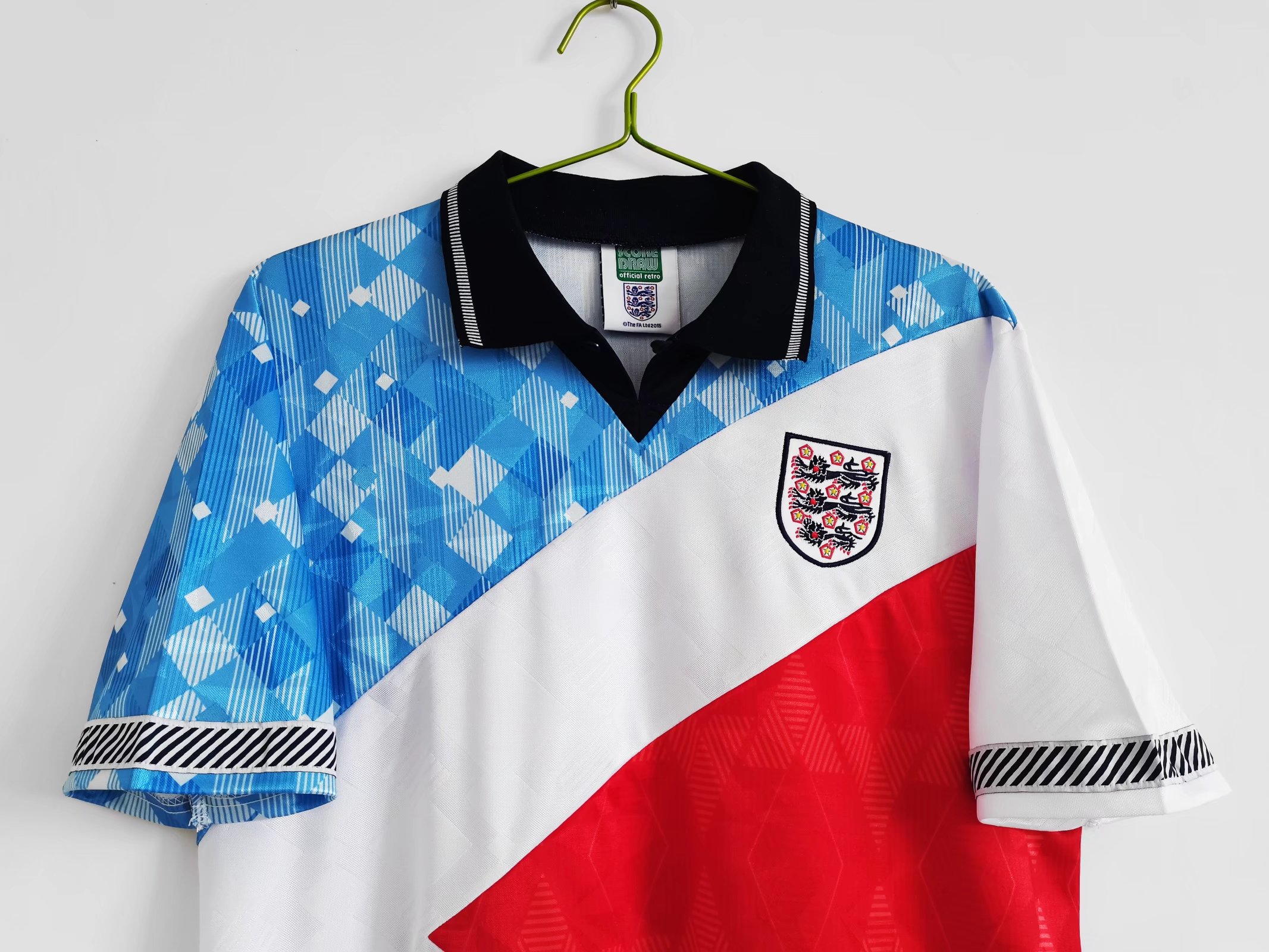 ManixJersey.com | Retro England 1990 Three Color Jersey -Customize Name, Number and Patch | Worldwide Shipping