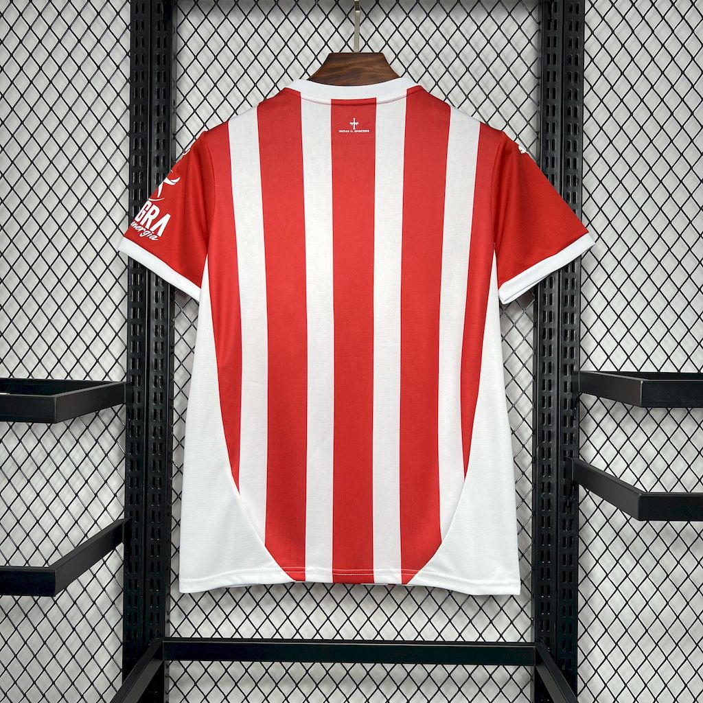 unitedfutballjersey-Sporting de Gijon 24-25 Home Stadium Jersey - Fans Version