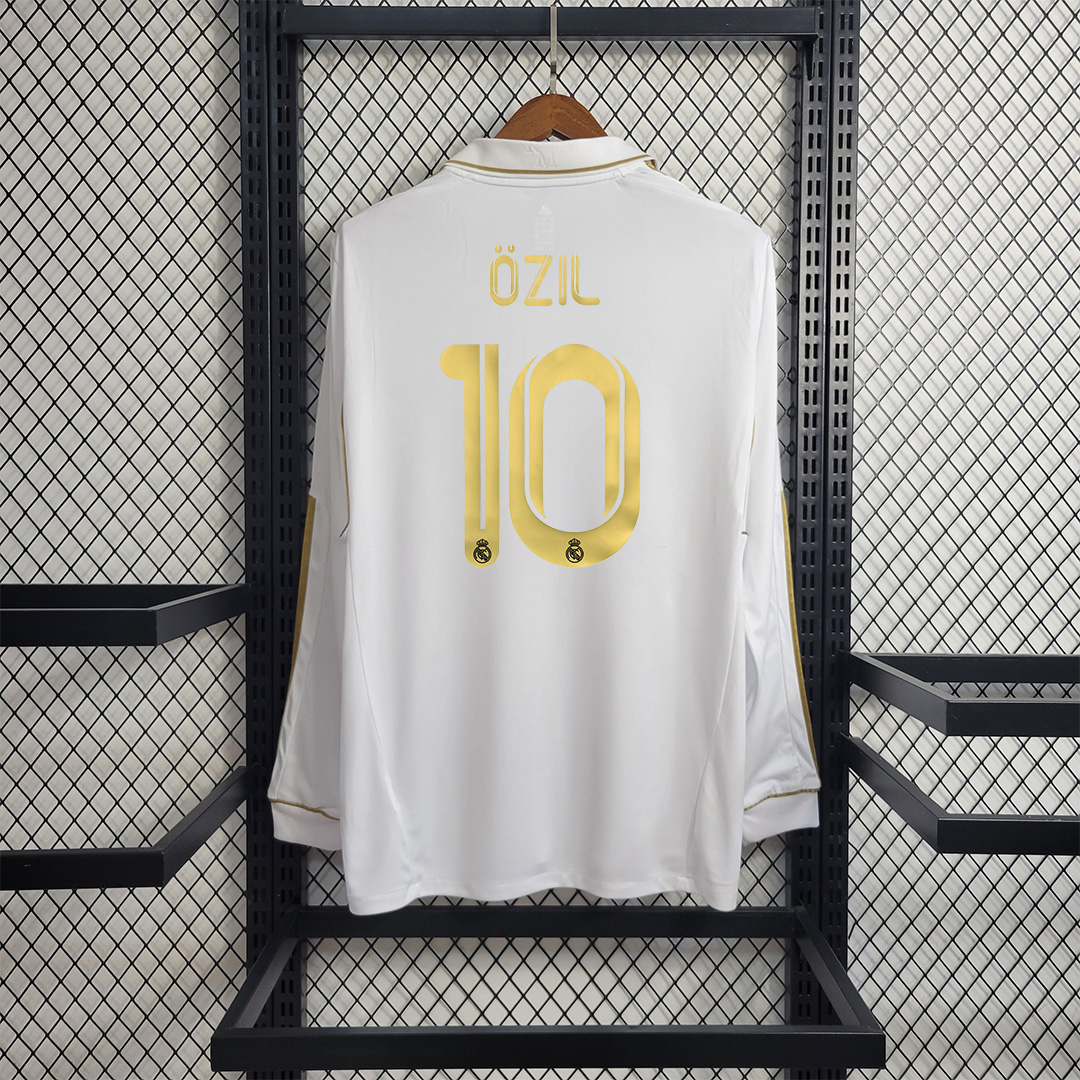JerseysGala.com | Real Madrid Retro 11-12 Home Long Sleeve Jersey -Customize Name, Number and Patch | Worldwide Shipping