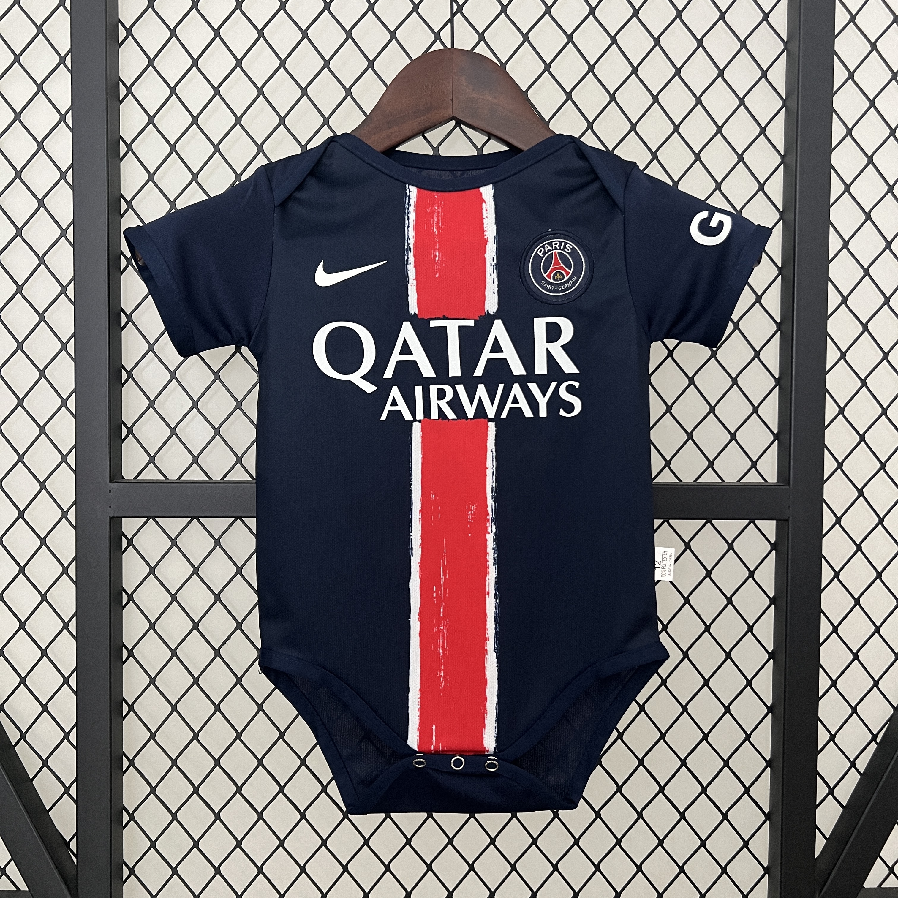 SIUjerseys-Paris Saint-Germain PSG 24-25 Home Baby Crawling Suit