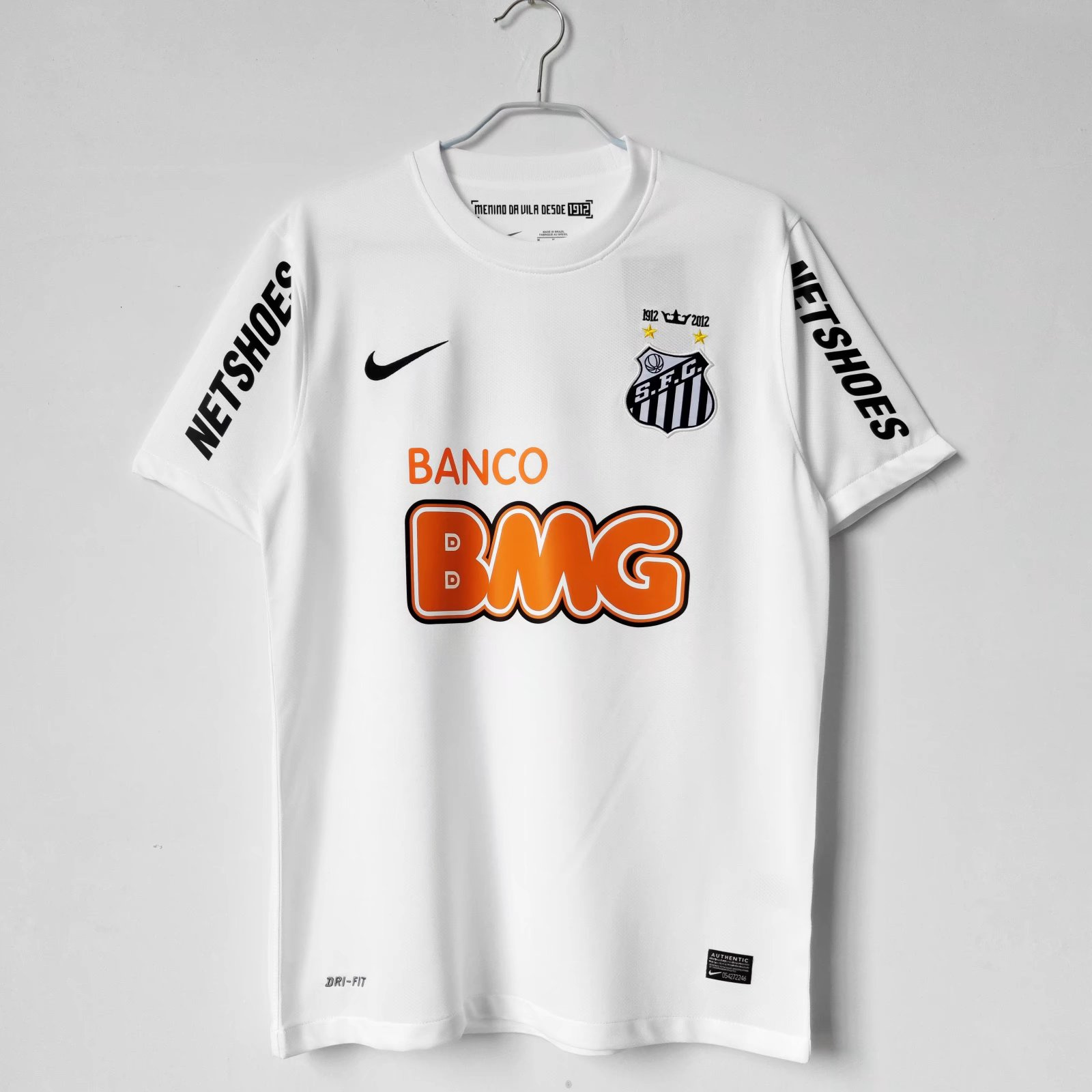 ManixJersey.com | Retro Santos 2012 Home Stadium Jersey -Customize Name, Number and Patch | Worldwide Shipping