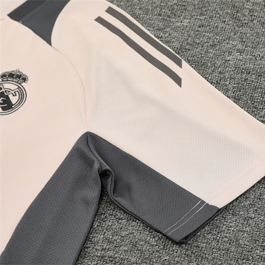 ManixJersey.com | Real Madrid 24-25 Kids Short-Sleeve Training Set - Apricot -Customize Name, Number and Patch | Worldwide Shipping