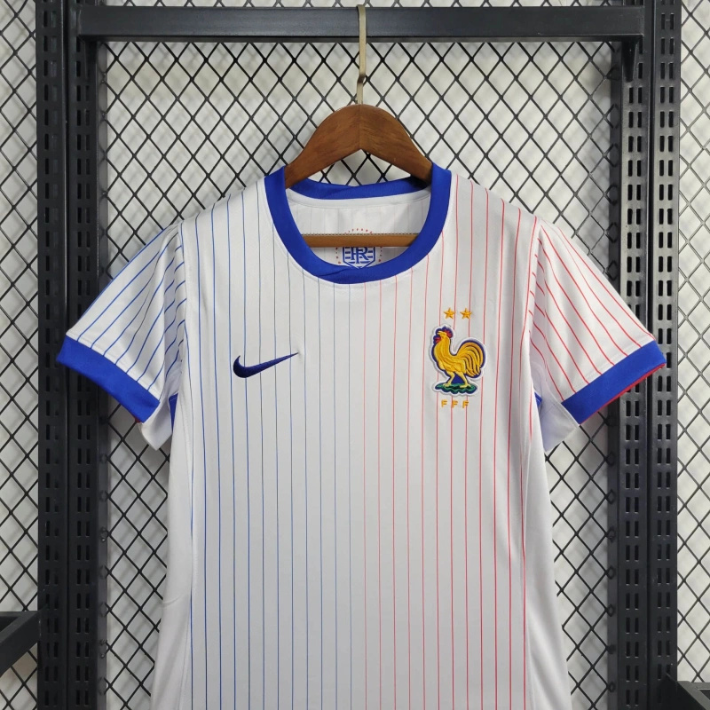 ManixJersey.com | Women's France 2024 Away Stadium Jersey -Customize Name, Number and Patch | Worldwide Shipping