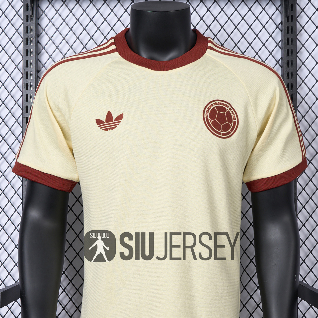 SIUjerseys-Colombia 2024 Classic Originals 3-Stripes Casual Shirt - Player Version