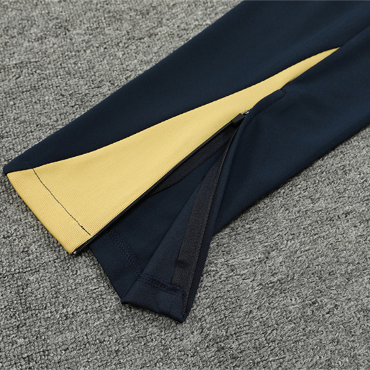 JerseysGala.com | Barcelona 24-25 Long Sleeve Training Set - Deep Blue -Customize Name, Number and Patch | Worldwide Shipping