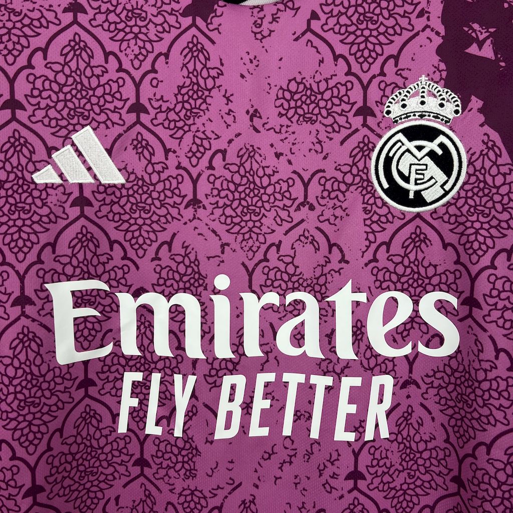 ManixJersey.com | Real Madrid 24-25 Pink & Purple Special Edition Jersey -Customize Name, Number and Patch | Worldwide Shipping