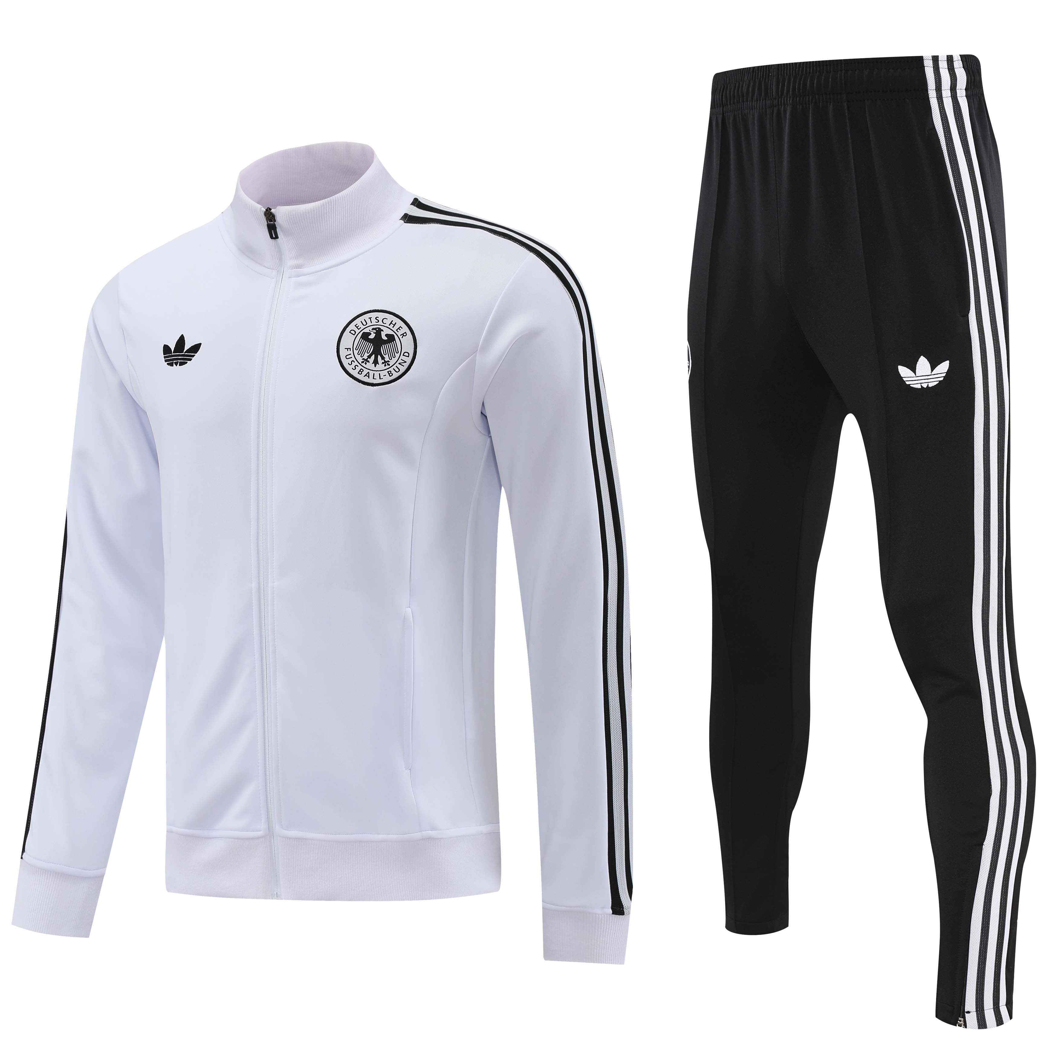 ManixJersey.com | Germany 2024 Jacket Training Tracksuit - white -Customize Name, Number and Patch | Worldwide Shipping