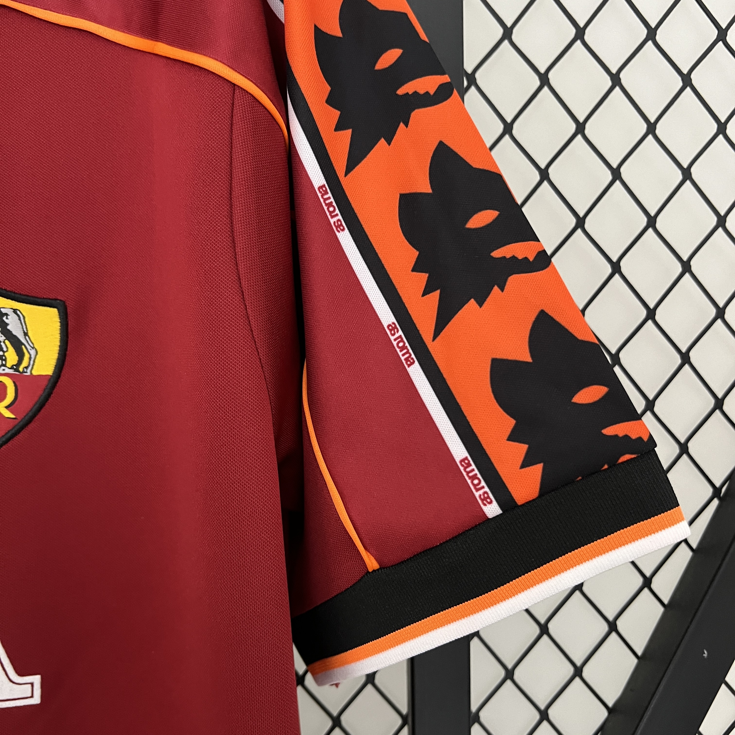 JerseysGala.com | Retro Roma 1998-99 Home Jersey -Customize Name, Number and Patch | Worldwide Shipping