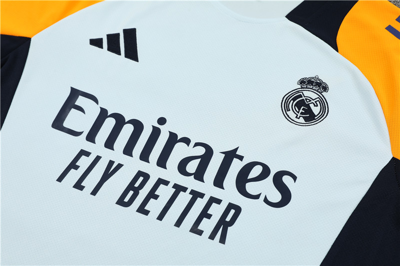 ManixJersey.com | Real Madrid 24-25 Short-Sleeve Training Kids Kit - Light Blue -Customize Name, Number and Patch | Worldwide Shipping