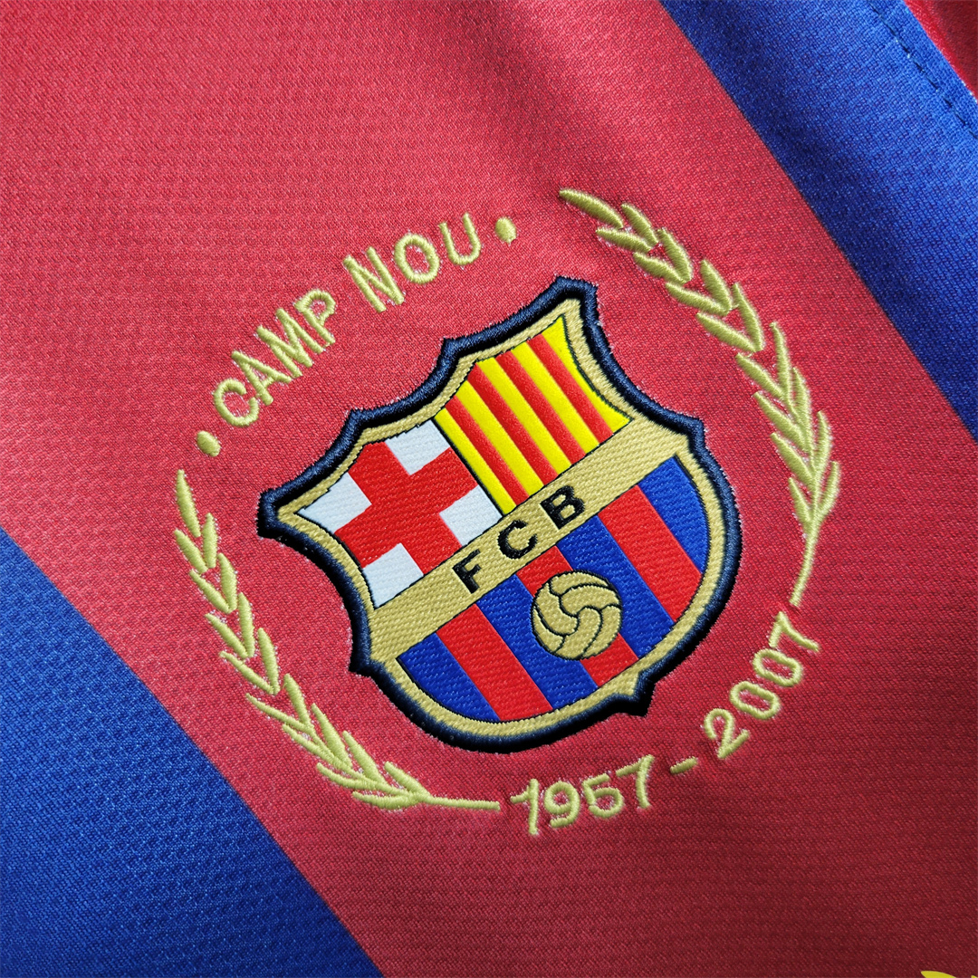 foot-Retro Barcelona 07-08 Home Stadium Jersey