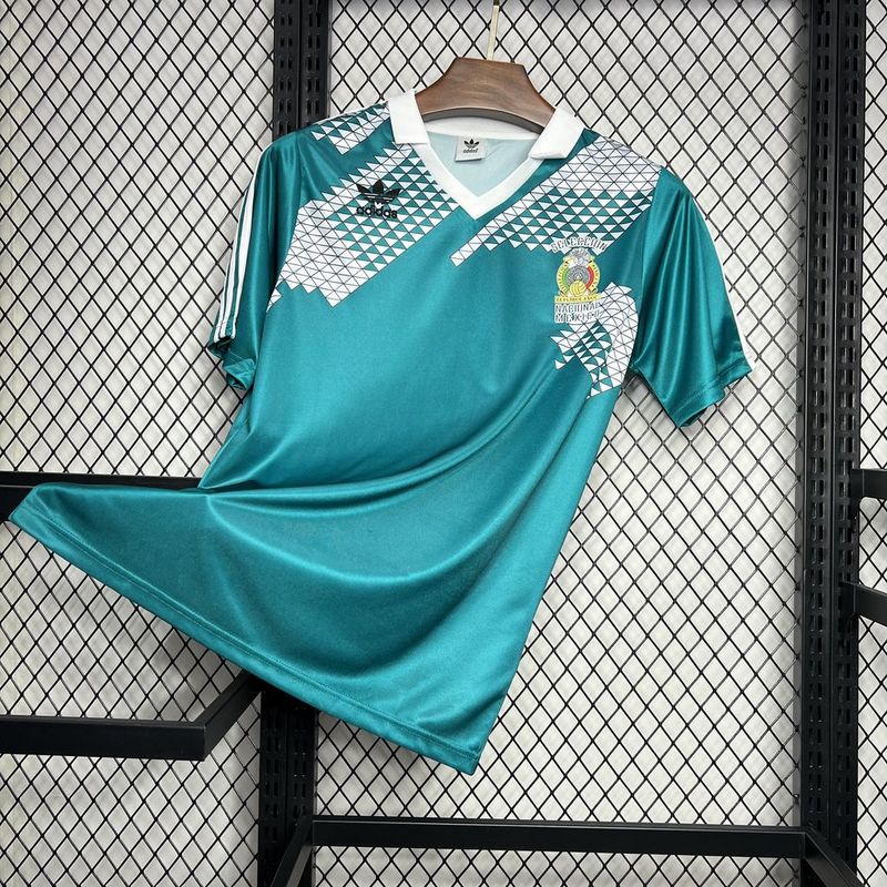 ManixJersey.com | Retro Mexico 1990 Home Stadium Jersey -Customize Name, Number and Patch | Worldwide Shipping