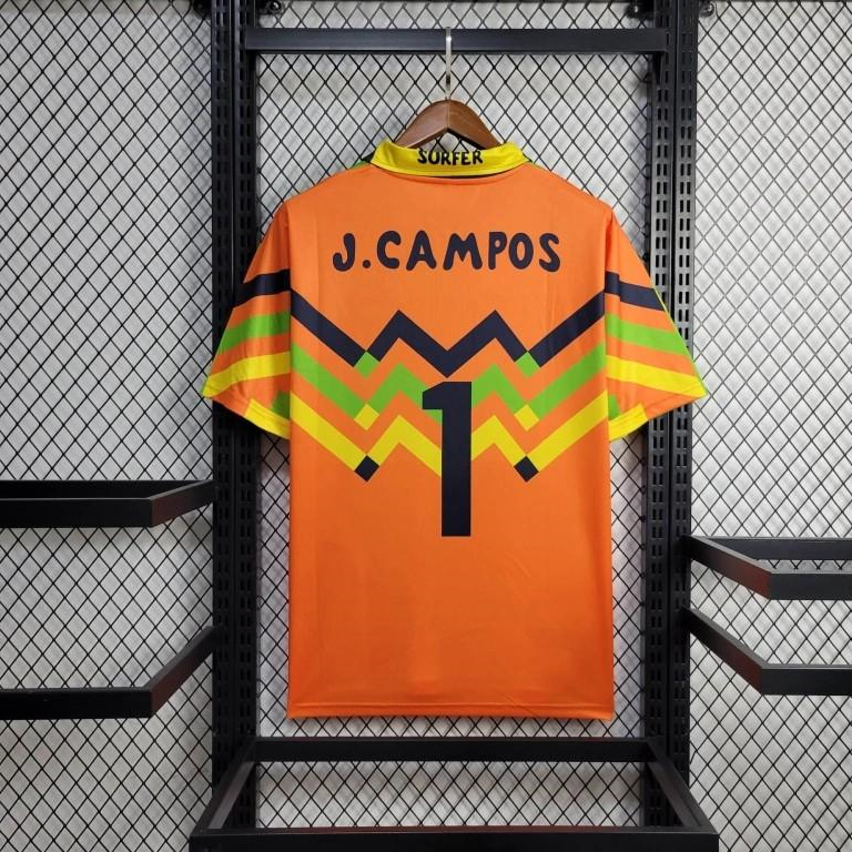 ManixJersey.com | Retro Mexico 1994 Goalkeeper Green Orange Jersey -Customize Name, Number and Patch | Worldwide Shipping