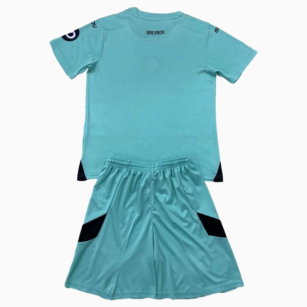 ManixJersey.com | Wolverhampton Wanderers Wolves 24-25 Goalkeeper Lake Blue Kids Kit -Customize Name, Number and Patch | Worldwide Shipping