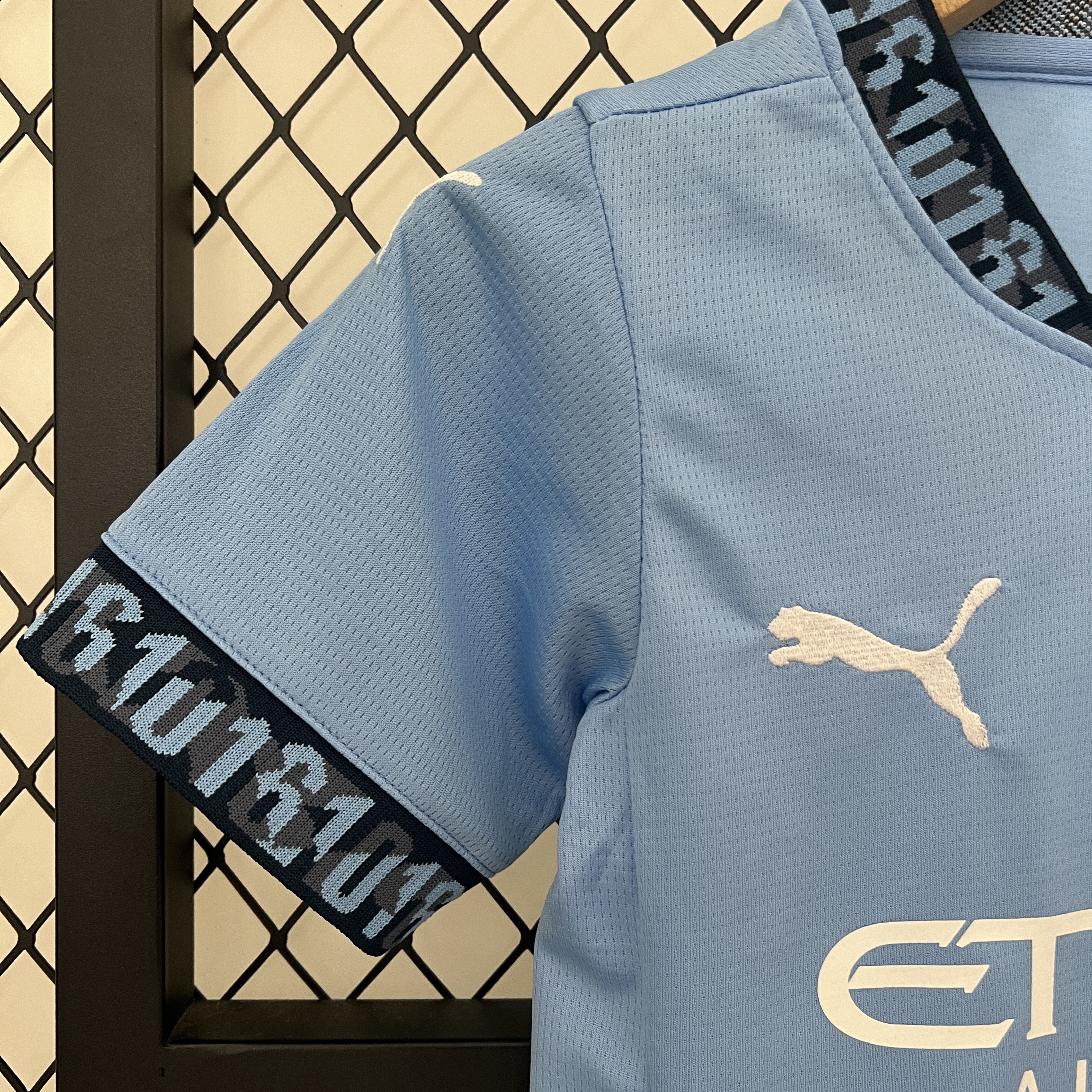 ManixJersey.com | Manchester City 24-25 Home Stadium Kids Kit -Customize Name, Number and Patch | Worldwide Shipping