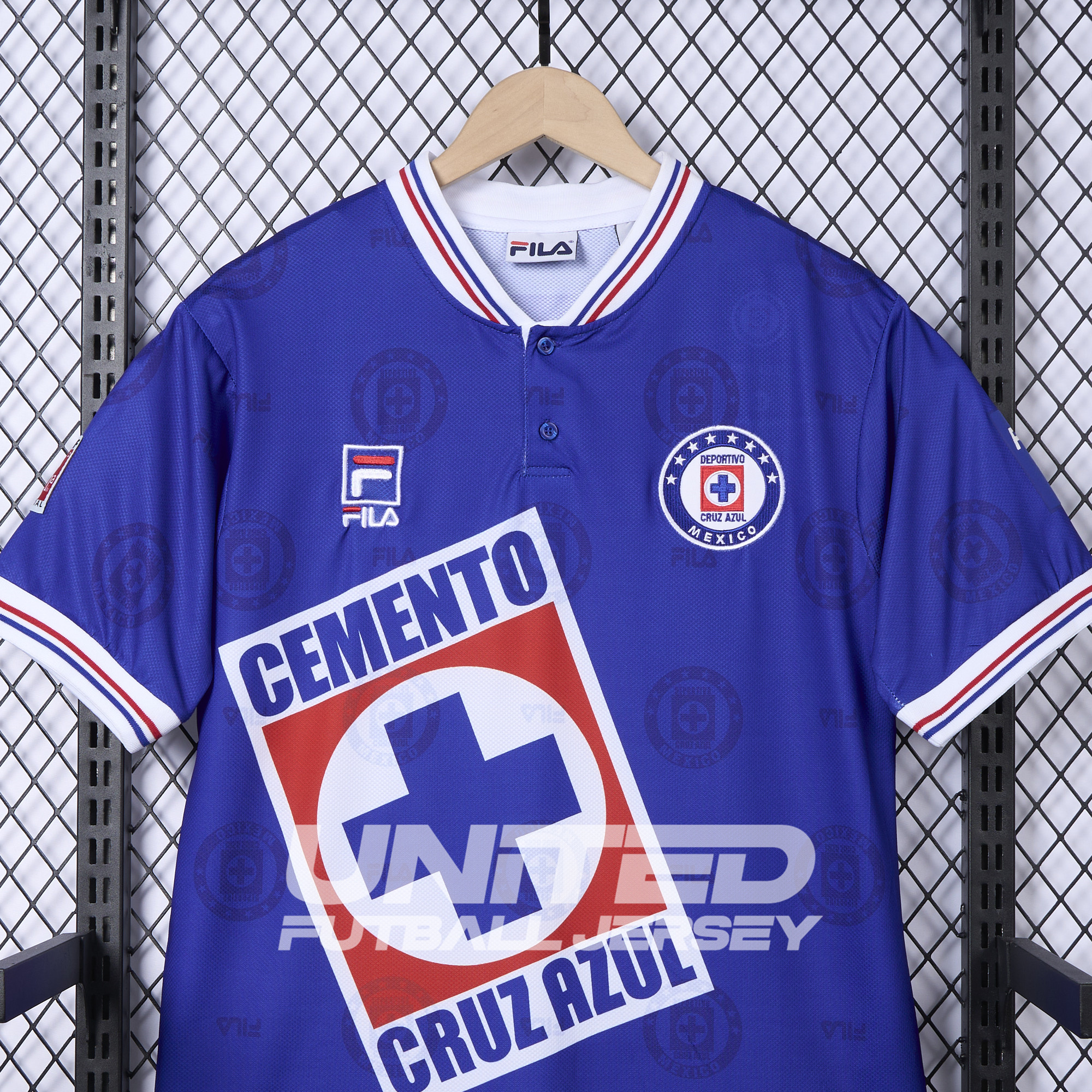 foot-Retro Cruz Azul 1998-99 Home Stadium Jersey - Fans Version