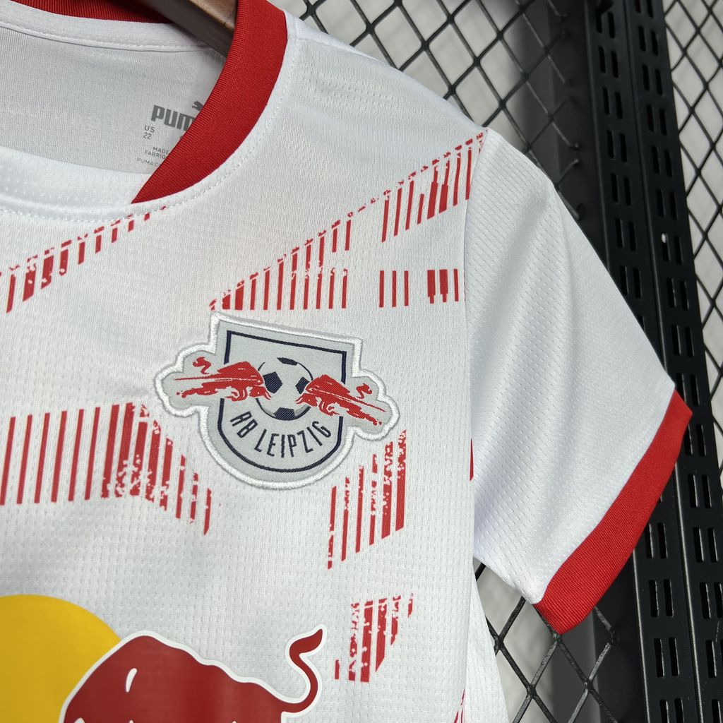 SIUjerseys-RB Leipzig 24-25 Home Stadium Kids Kit
