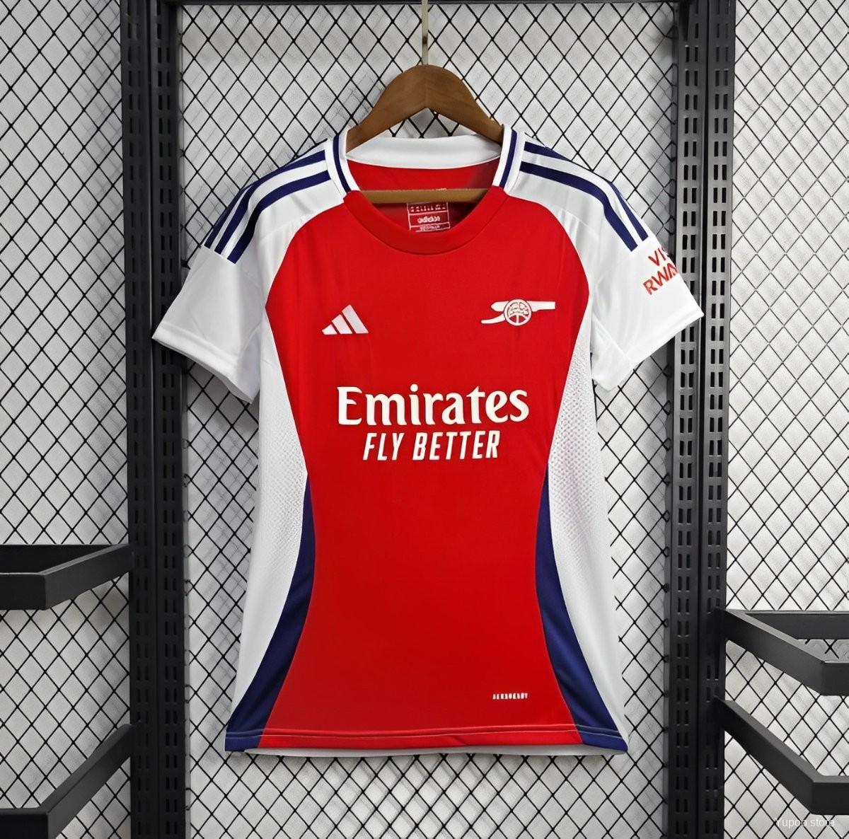 ManixJersey.com | Women's Arsenal 24-25 Home Jersey -Customize Name, Number and Patch | Worldwide Shipping