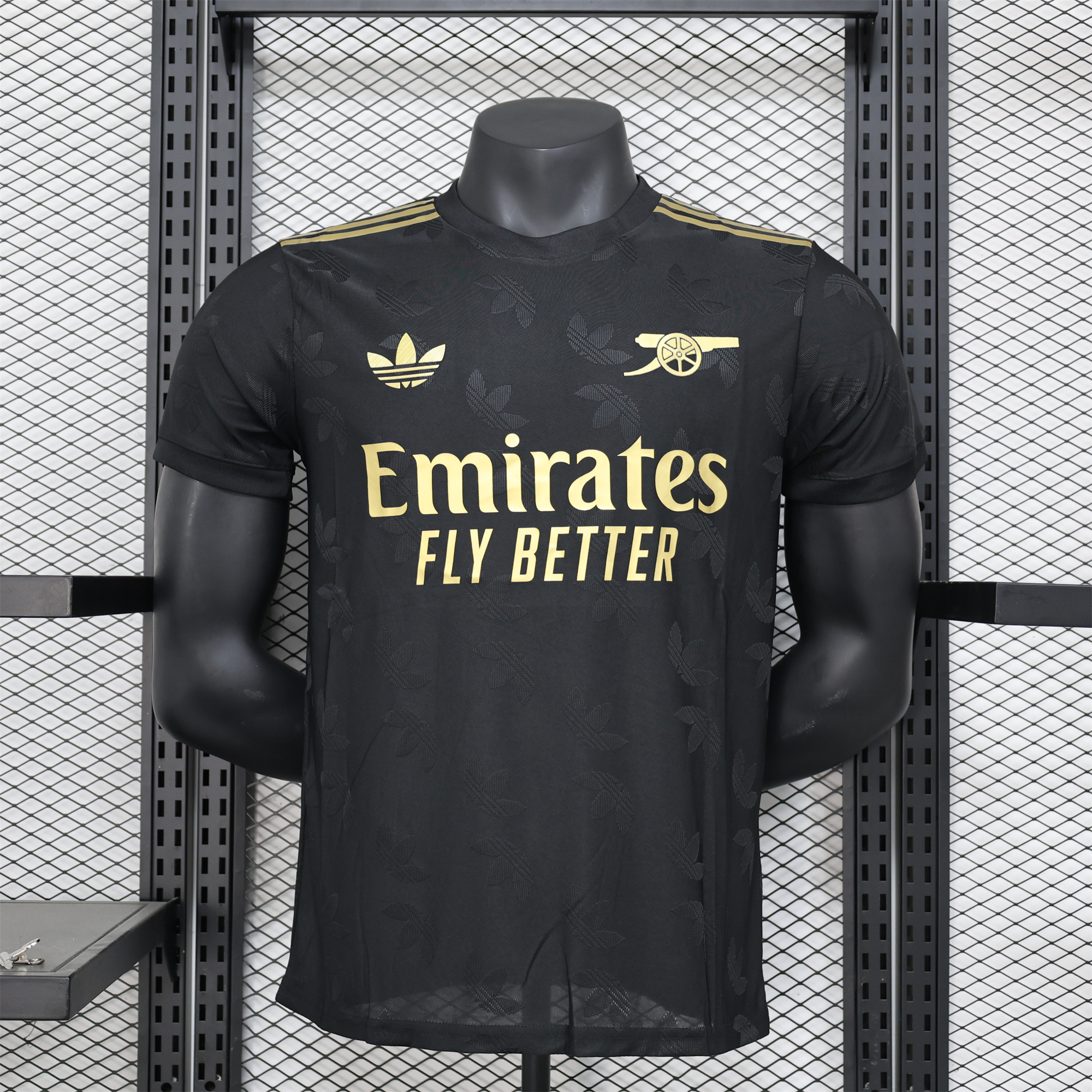 ManixJersey.com | Arsenal 24-25 Black Gold Special Edition Jersey - Player Version -Customize Name, Number and Patch | Worldwide Shipping