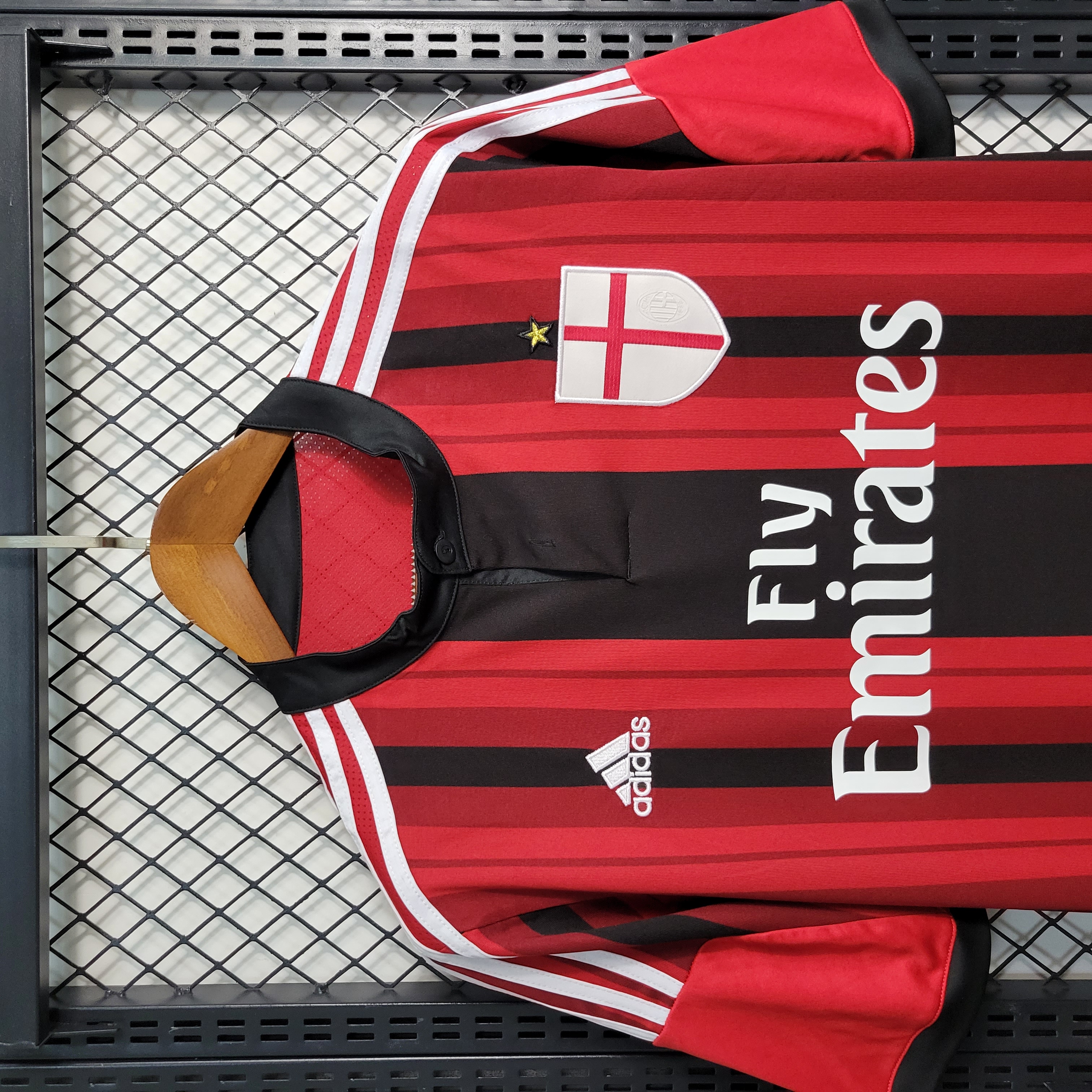 ManixJersey.com | Retro AC Milan 2014-15 Home Stadium Jersey -Customize Name, Number and Patch | Worldwide Shipping