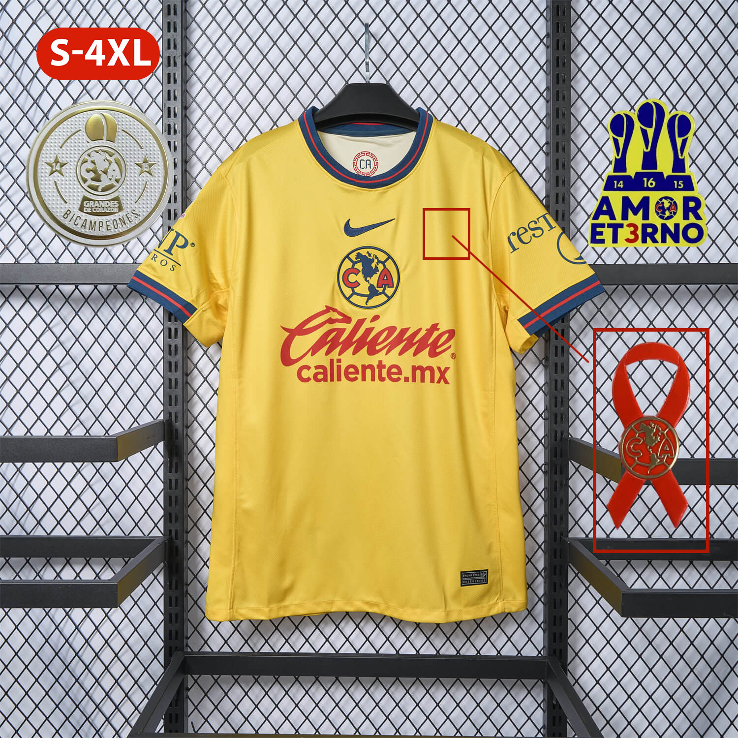 ManixJersey.com | 【New Patch】Club América 24-25 Home Stadium Jersey - Fans Version -Customize Name, Number and Patch | Worldwide Shipping