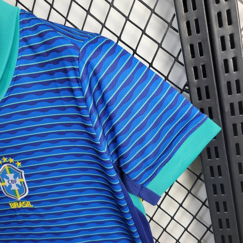 SIUjerseys-Brazil 2024 Away Stadium Kids Kit