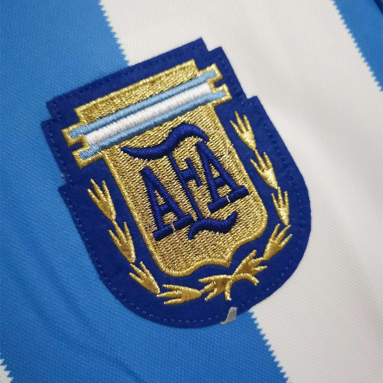 SIUjerseys-Retro Argentina 1986 Home Stadium Long Sleeve Jersey