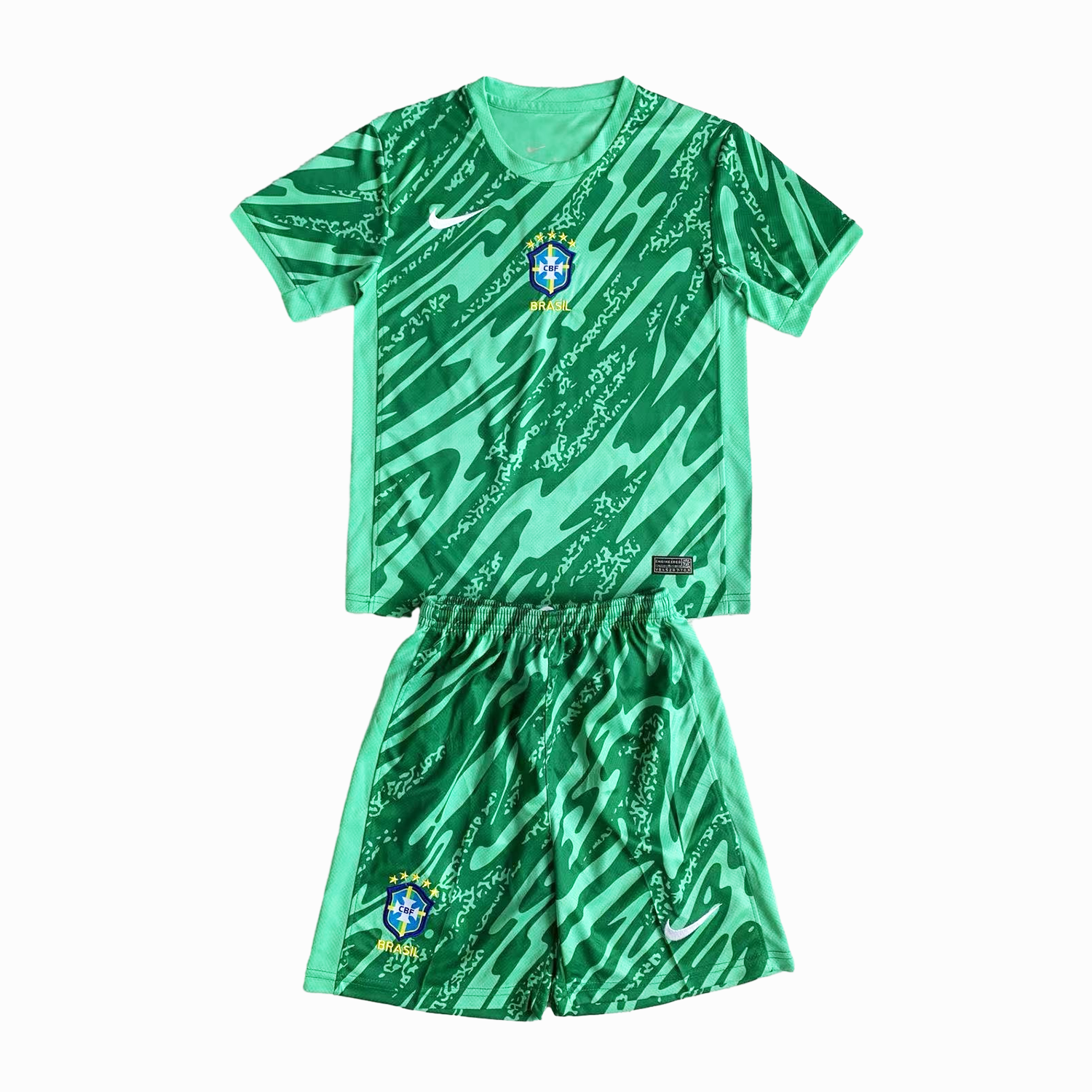 Brazil 2024 Goalkeeper Kids Kit - Green:football jersey mysite: unitedjerseyfootball 邓江浪:football