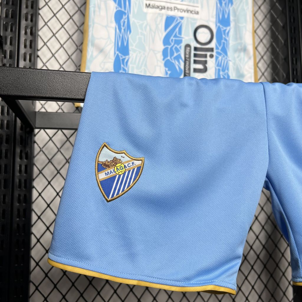 JerseysGala.com | Malaga 24-25 Home Kids Kit -Customize Name, Number and Patch | Worldwide Shipping