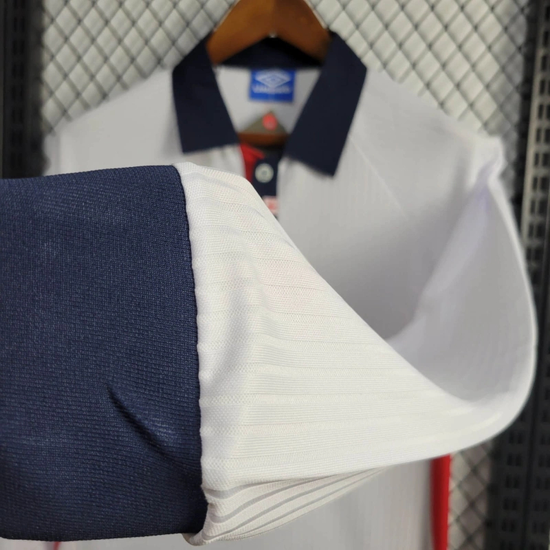 GlobeJersey-Retro England 1998 Home Stadium Long Sleeve Jersey