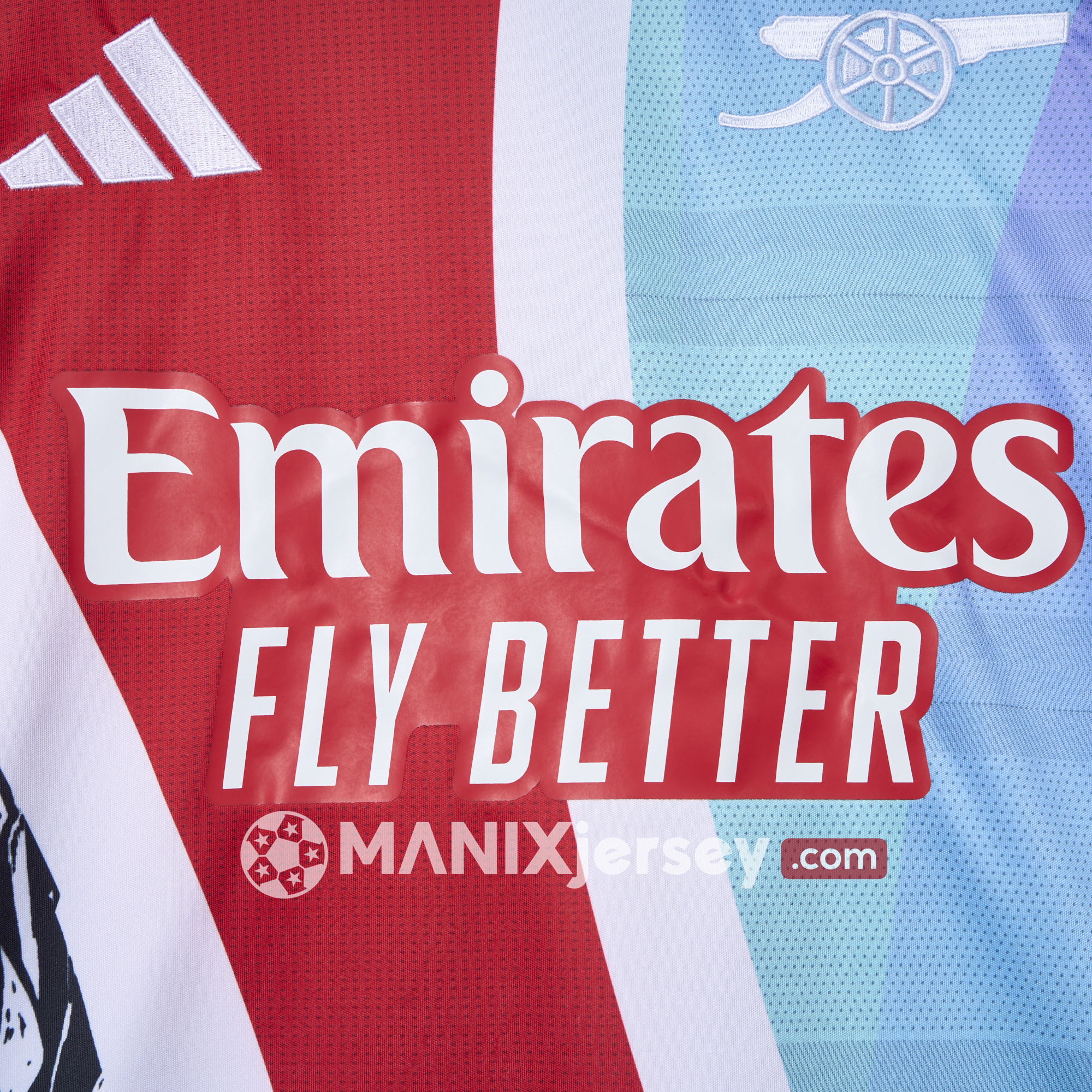 ManixJersey.com | Arsenal 24-25 Pre-Match Training Jersey - Fans Version -Customize Name, Number and Patch | Worldwide Shipping