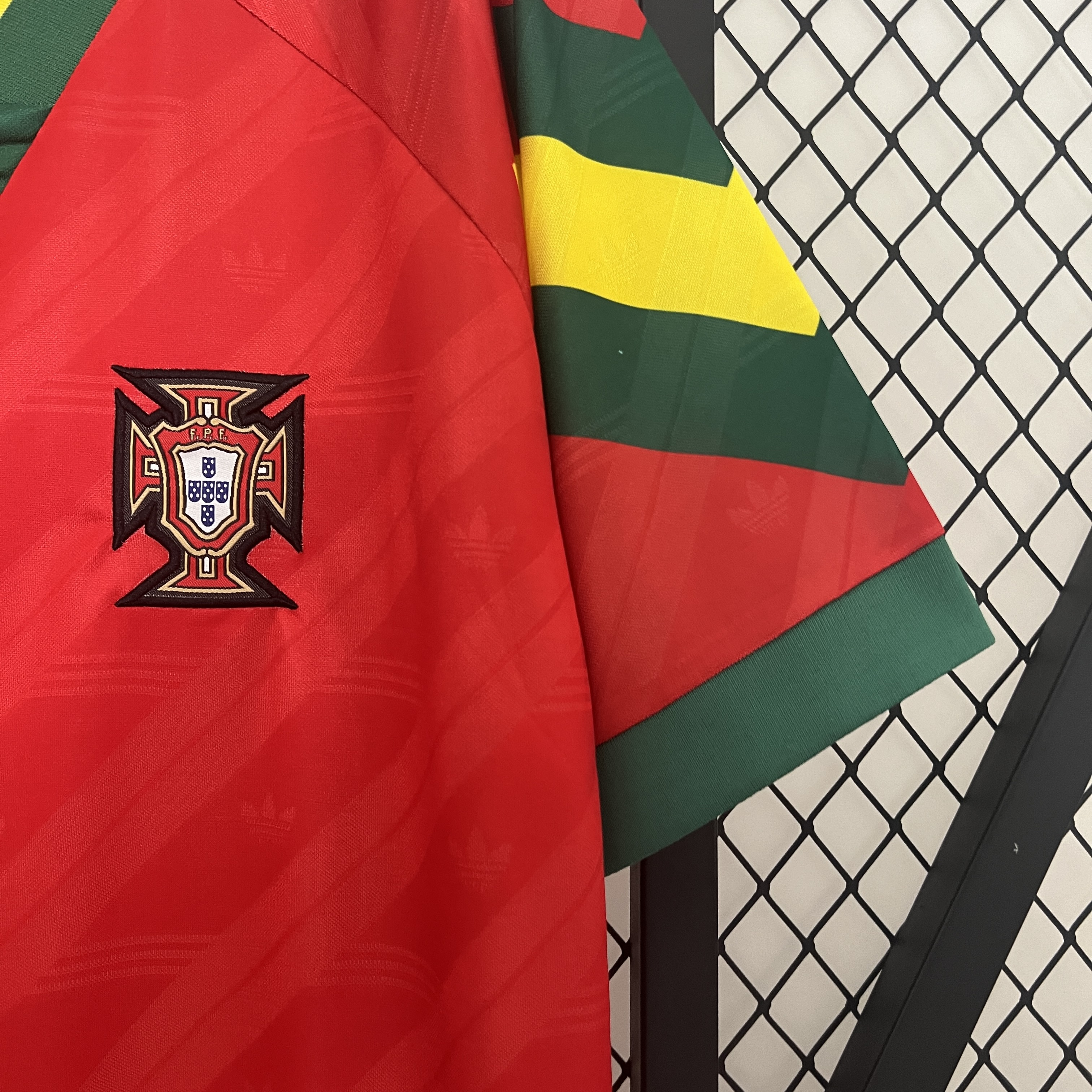 SIUjerseys-Retro Portugal 1992 Home Stadium Jersey