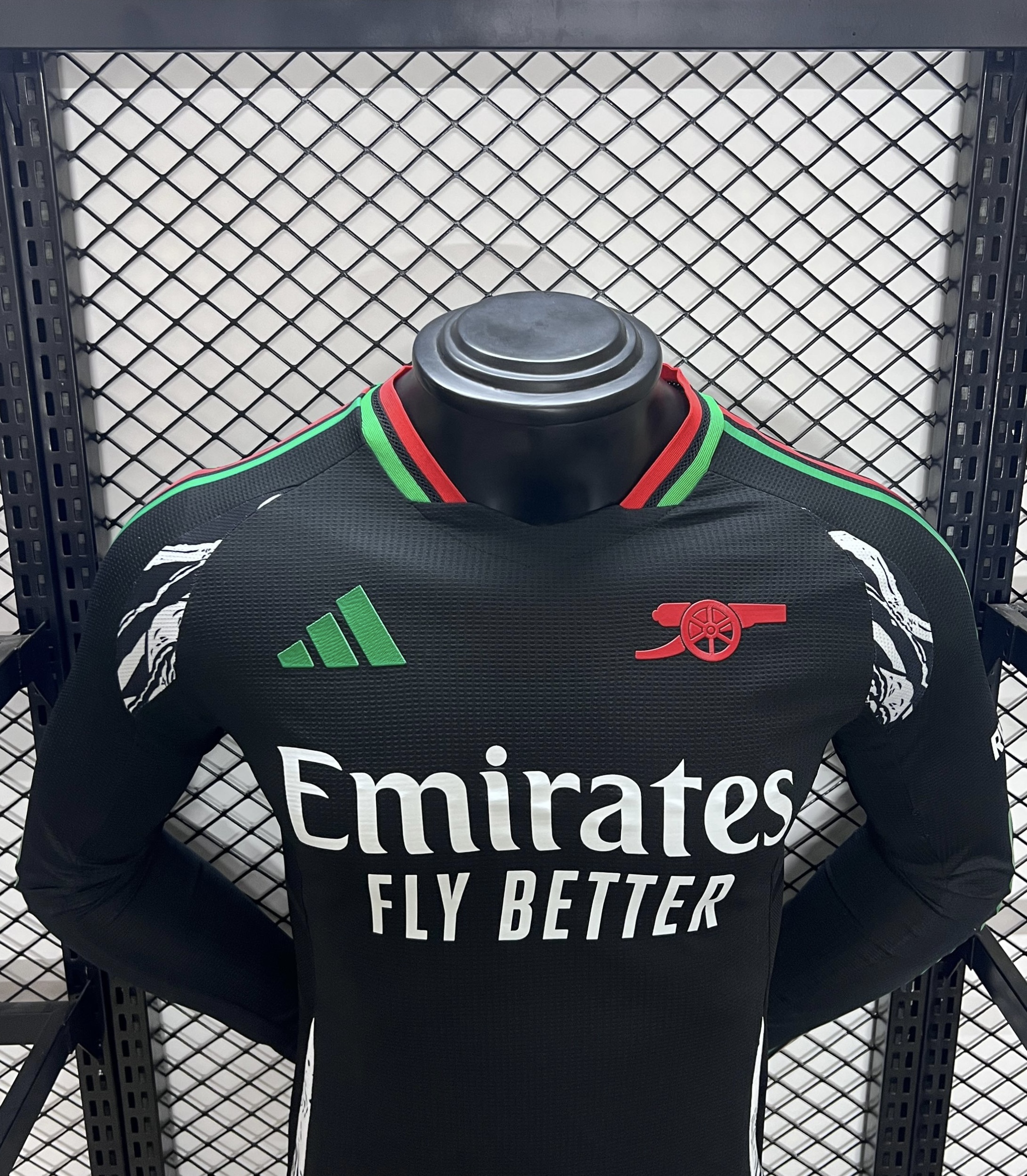 ManixJersey.com | Arsenal 24-25 Away Long Sleeve Jersey - Player Version -Customize Name, Number and Patch | Worldwide Shipping