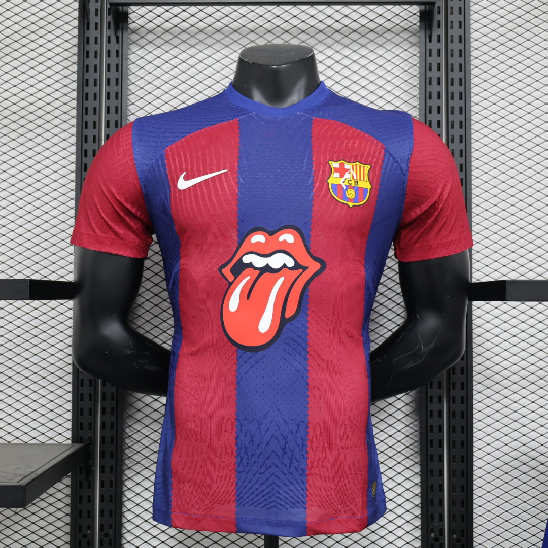 ManixJersey.com | Barcelona X RS Iconic Tongue Jersey - Player Version -Customize Name, Number and Patch | Worldwide Shipping