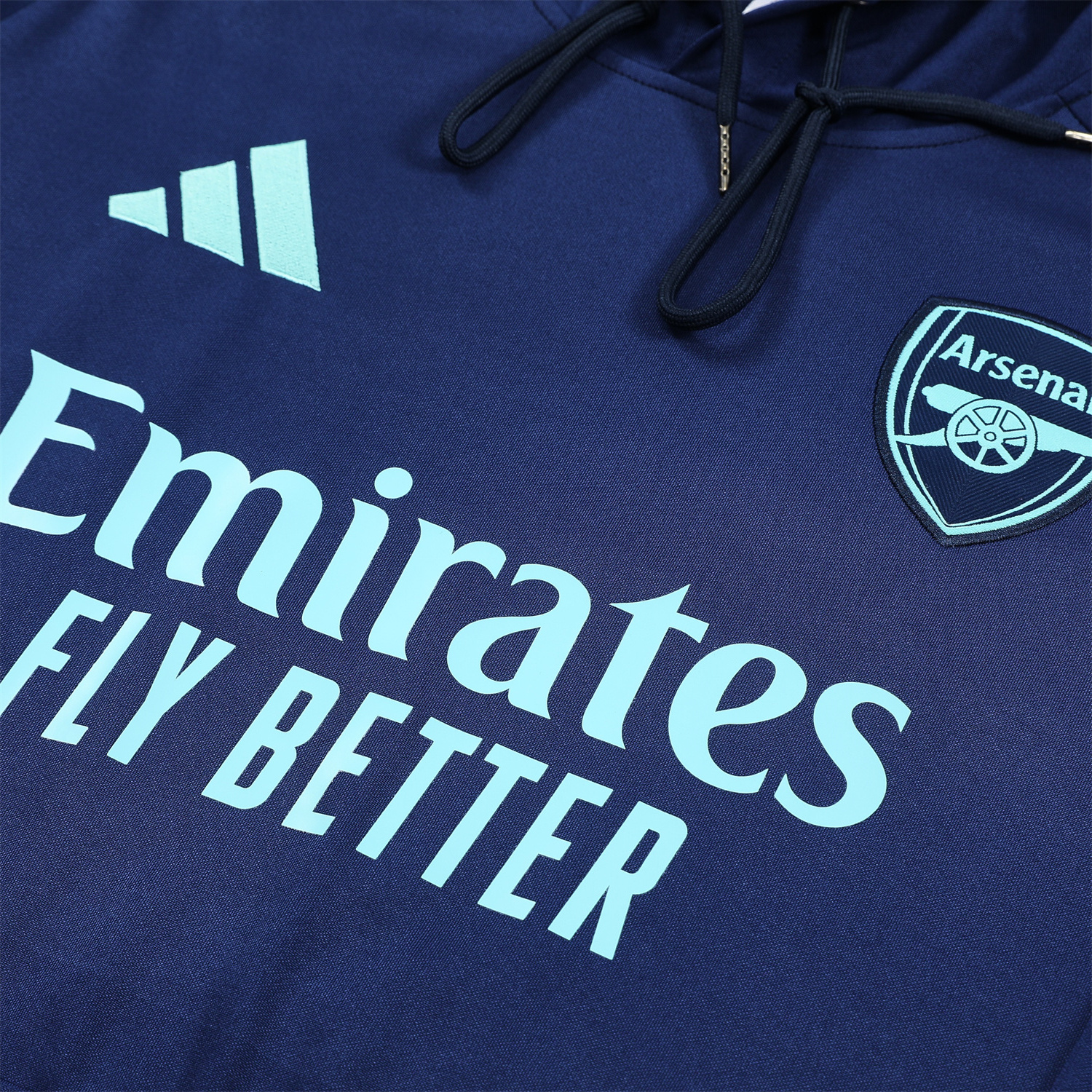 ManixJersey.com | Arsenal 24-25 Training Hoodie Set - Royal Blue Hoodie and Pants -Customize Name, Number and Patch | Worldwide Shipping