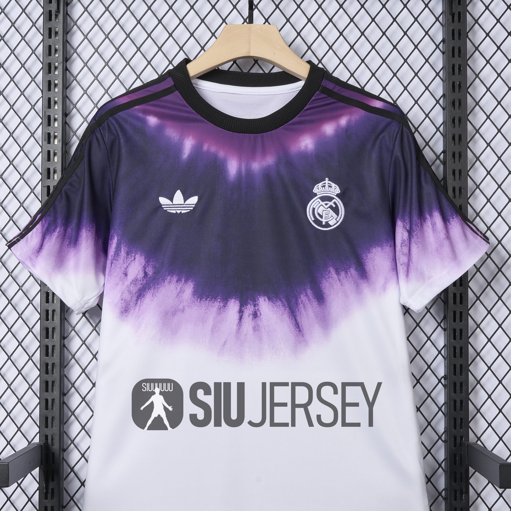 SIUjerseys-Real Madrid 24-25 White & Purple Spring Festival Special Edition Jersey - Fans Version