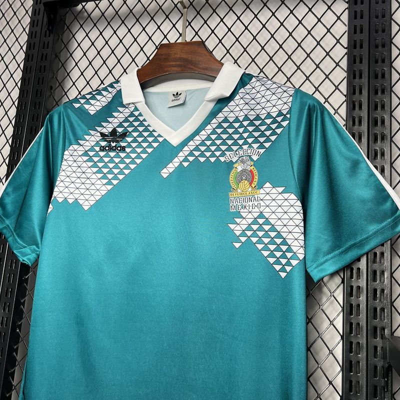 ManixJersey.com | Retro Mexico 1990 Home Stadium Jersey -Customize Name, Number and Patch | Worldwide Shipping