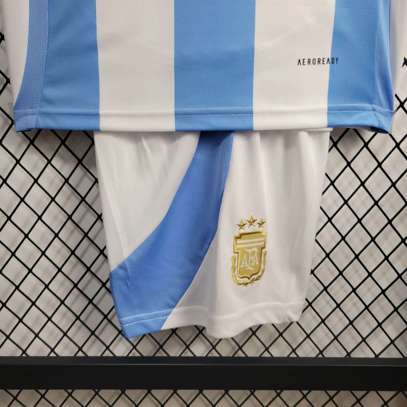 unitedfutballjersey-Argentina 2024 Home Stadium Kids Kit