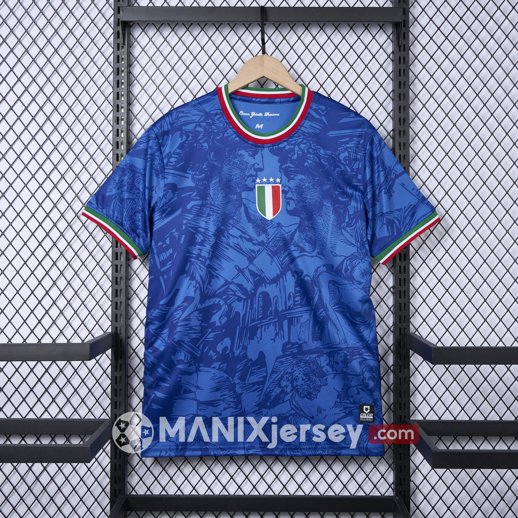 ManixJersey.com | Italy 2024 Blue Special Edition Jersey - Fans Version -Customize Name, Number and Patch | Worldwide Shipping