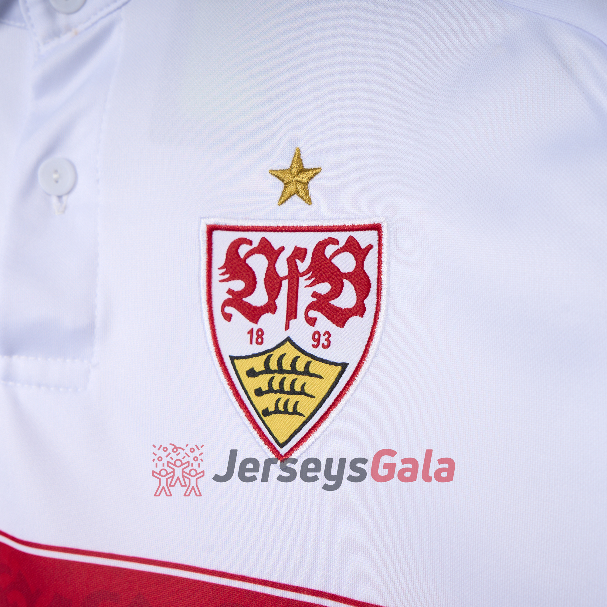 JerseysGala.com | VfB Stuttgart 24-25 European Home Jersey - Fans Version -Customize Name, Number and Patch | Worldwide Shipping